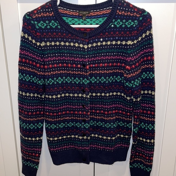 Talbots Fair Isle Cardigan - Picture 1 of 10